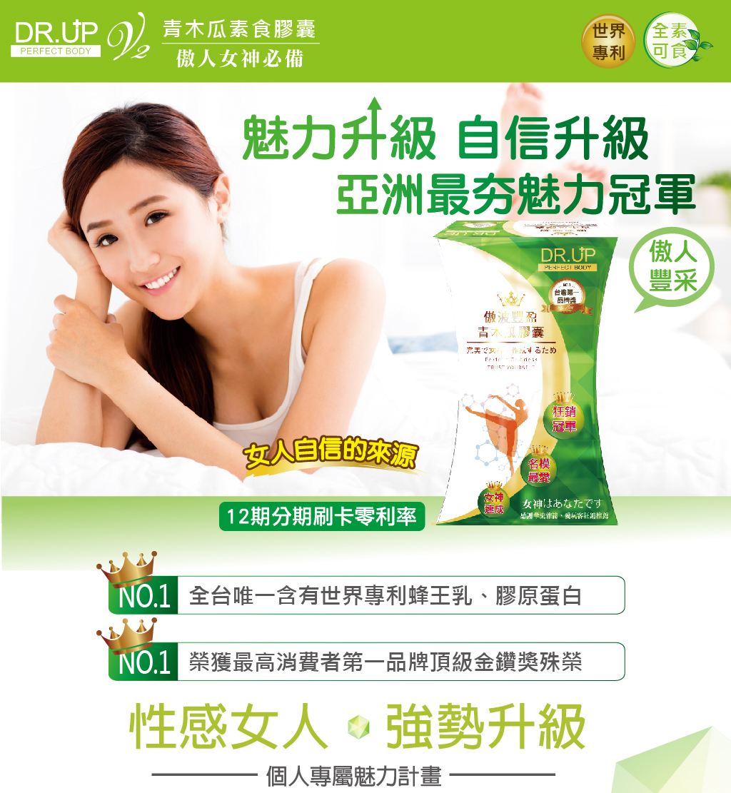 我愛簡單購 IEasyShopping 【DR.UP】特濃青木瓜豐盈膠囊