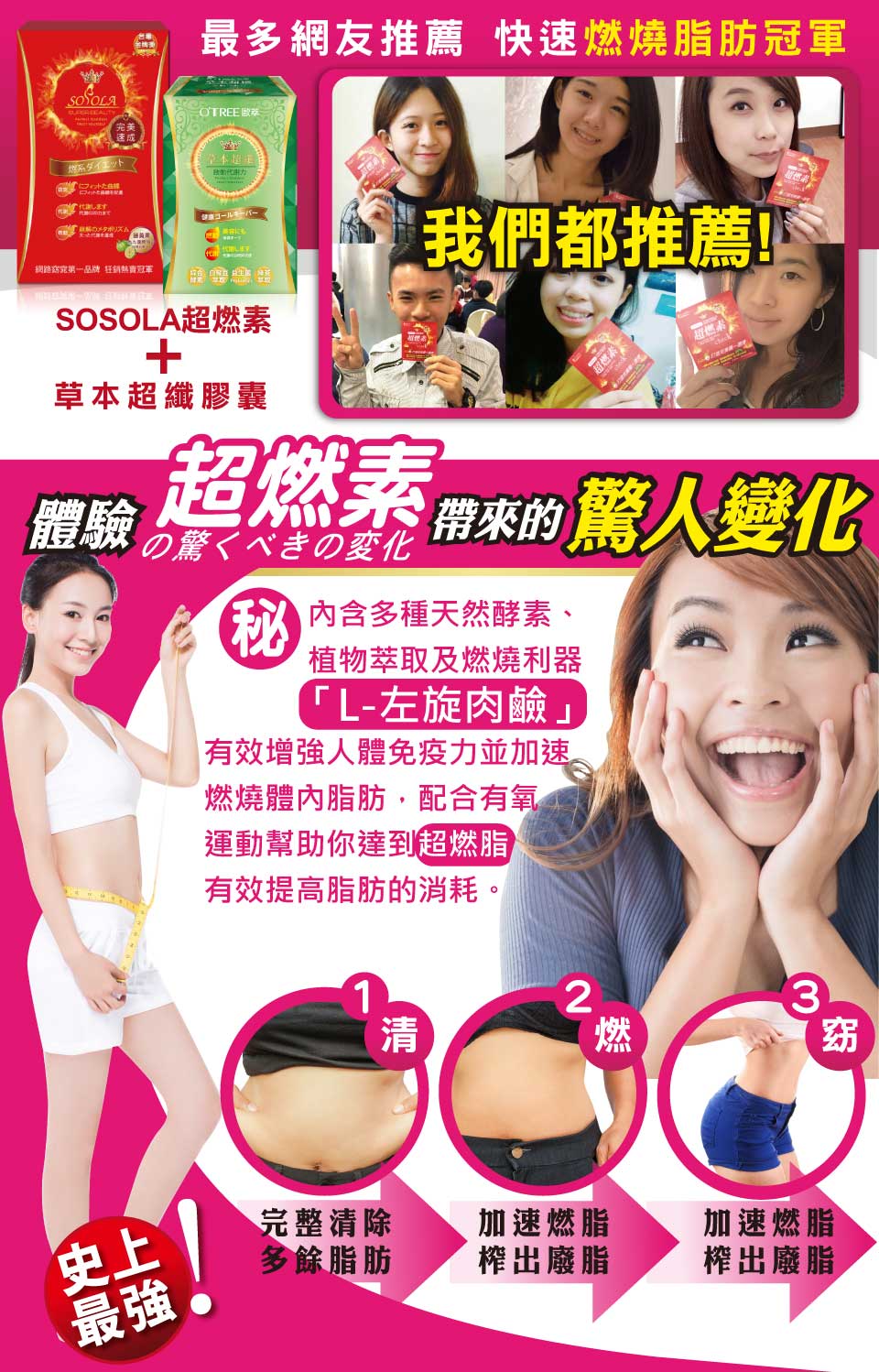 我愛簡單購 IEasyShopping 【SOSOLA】超燃素+草本超纖膠囊